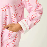 Shop PJ Salvage PJ Salvage Sweeter Than Sugar 3 - Piece Candy Cane Print Flannel PJ Set as seen on Paris Hilton Pyjamas for women – premium loungewear and festival fashion at Spoiled Brat