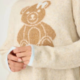 Shop PJ Salvage PJ Salvage Teddy Bear Graphic Snuggle Sweater Sweater for women – premium loungewear and festival fashion at Spoiled Brat