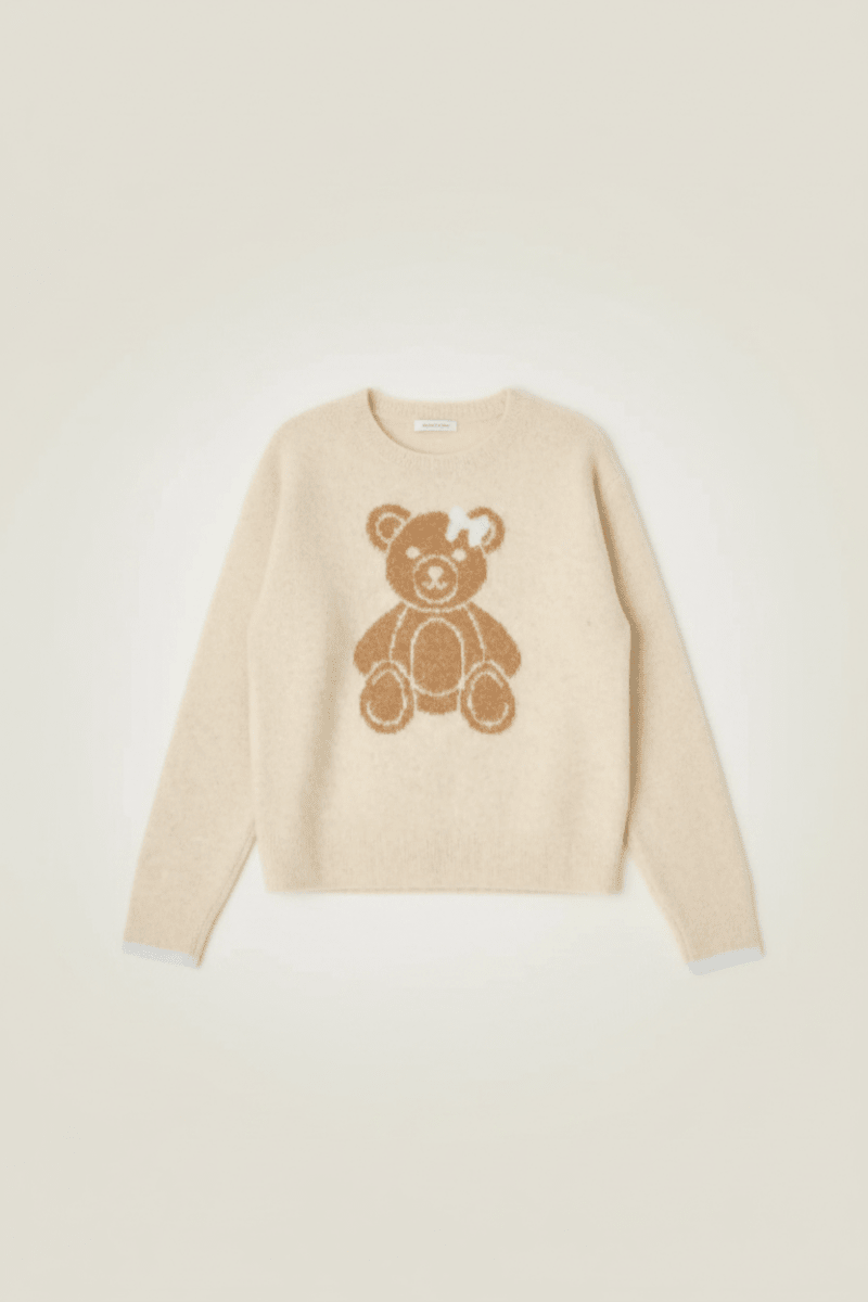 Shop PJ Salvage PJ Salvage Teddy Bear Graphic Snuggle Sweater Sweater for women – premium loungewear and festival fashion at Spoiled Brat