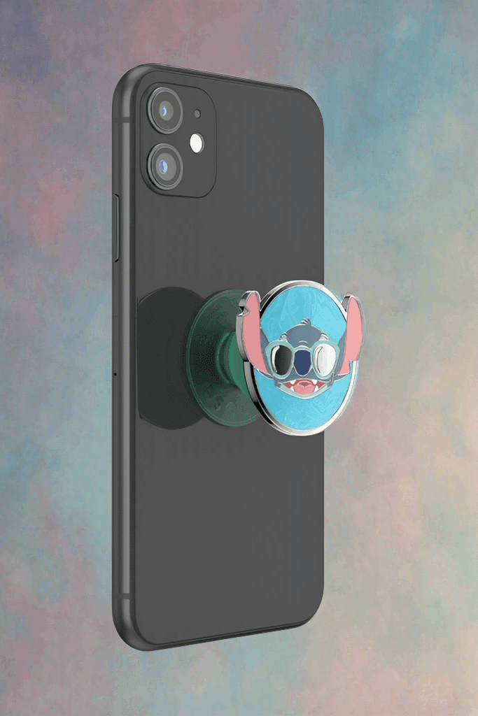 Shop Pop Sockets Pop Sockets Lilo & Stitch - Suns Out Stitch Enamel Pop Grip Tech Accessories for women – premium loungewear and festival fashion at Spoiled Brat