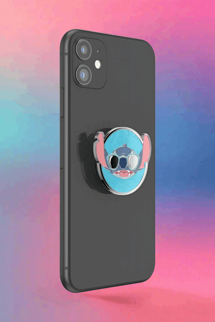 Shop Pop Sockets Pop Sockets Lilo & Stitch - Suns Out Stitch Enamel Pop Grip Tech Accessories for women – premium loungewear and festival fashion at Spoiled Brat