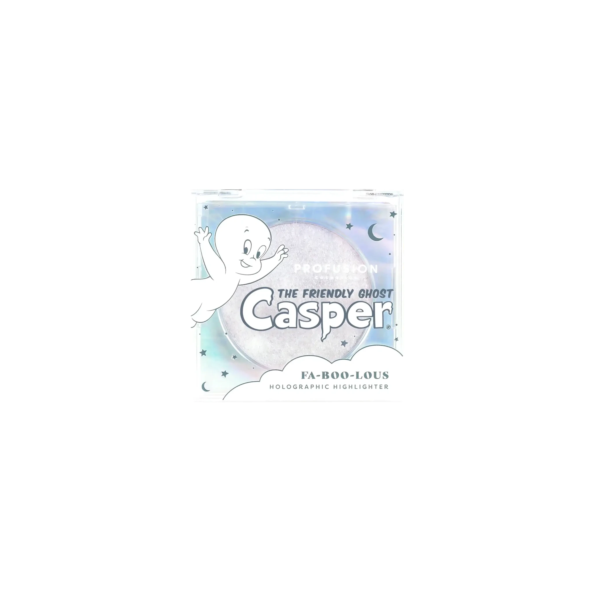 Shop Profusion Cosmetics Profusion Cosmetics Casper the Friendly Ghost Holographic Highlighter Makeup Brushes for women – premium loungewear and festival fashion at Spoiled Brat