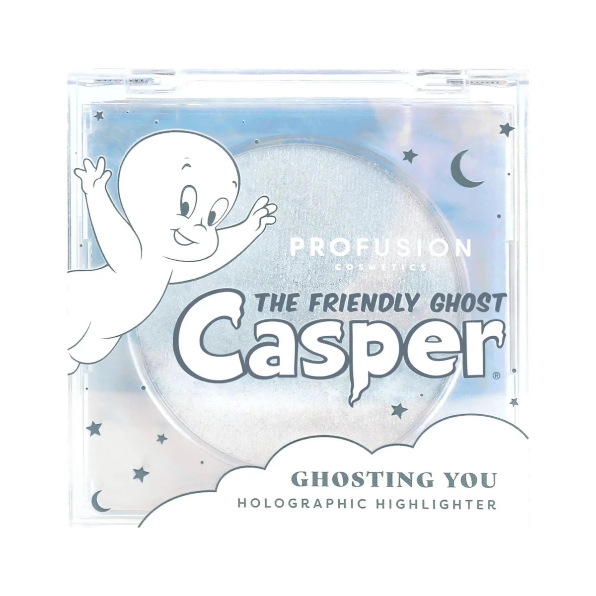Shop Profusion Cosmetics Profusion Cosmetics Casper the Friendly Ghost Holographic Highlighter Makeup Brushes for women – premium loungewear and festival fashion at Spoiled Brat