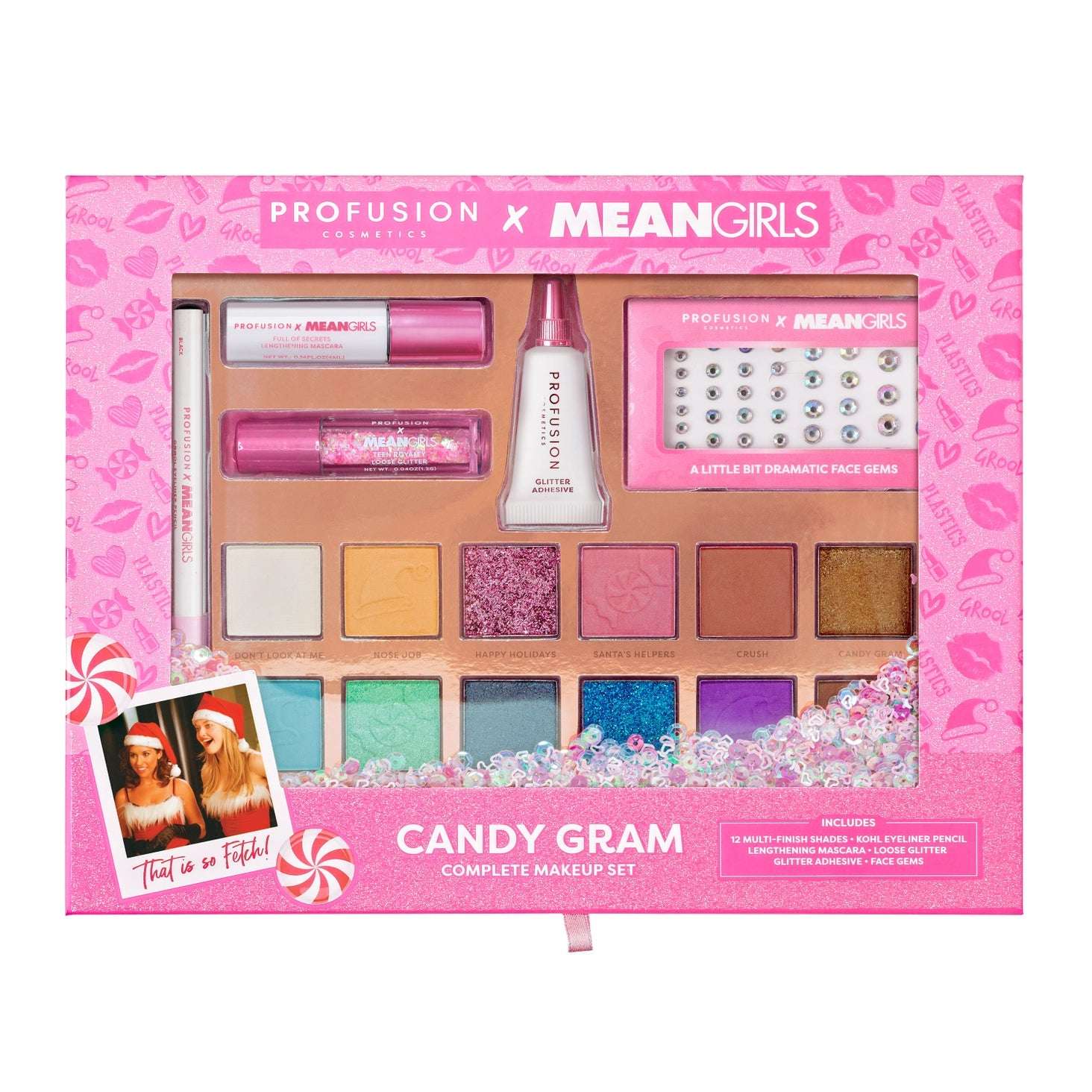 Profusion Cosmetics Mean Girls Candy Gram Complete Makeup Kit by Profusion Cosmetics – Eyeshadow – Multi | Spoiled Brat UK