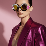 Shop Rad and Refined Rad & Refined Cadillac & Rainbows Statement Sunglasses Sunglasses for women – premium loungewear and festival fashion at Spoiled Brat