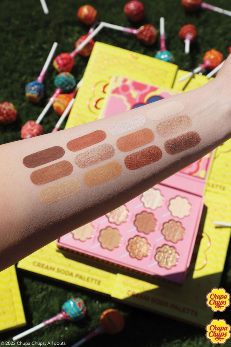 Shop Rude Cosmetics Rude Cosmetics Chupa Chups Cream Soda 12 Colour Palette Eyeshadow for women – premium loungewear and festival fashion at Spoiled Brat