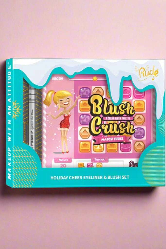 Rude Cosmetics Holiday Cheer Eyeliner & Blush Gift Set - Spoiled Brat