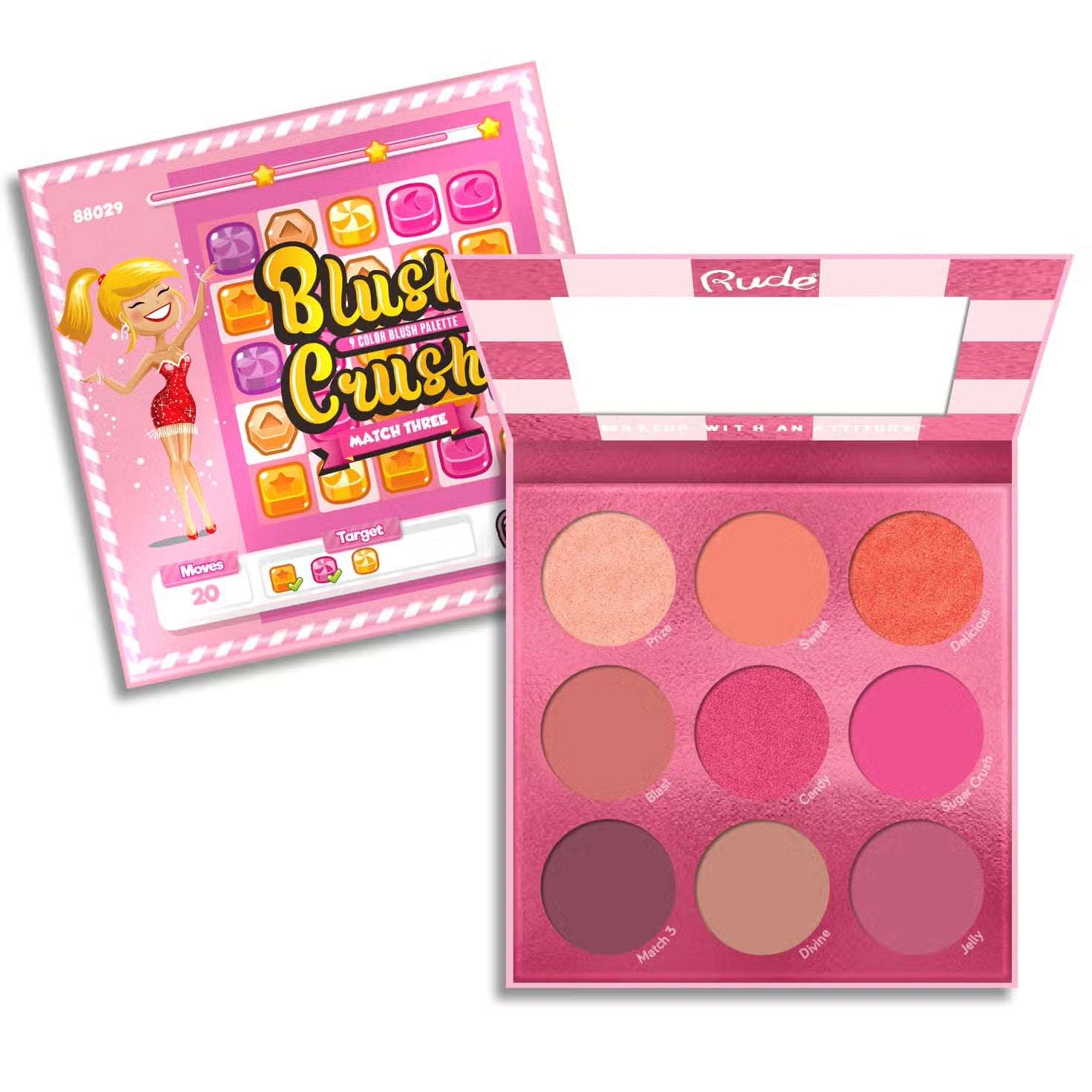 Rude Cosmetics Holiday Cheer Eyeliner & Blush Gift Set - Spoiled Brat