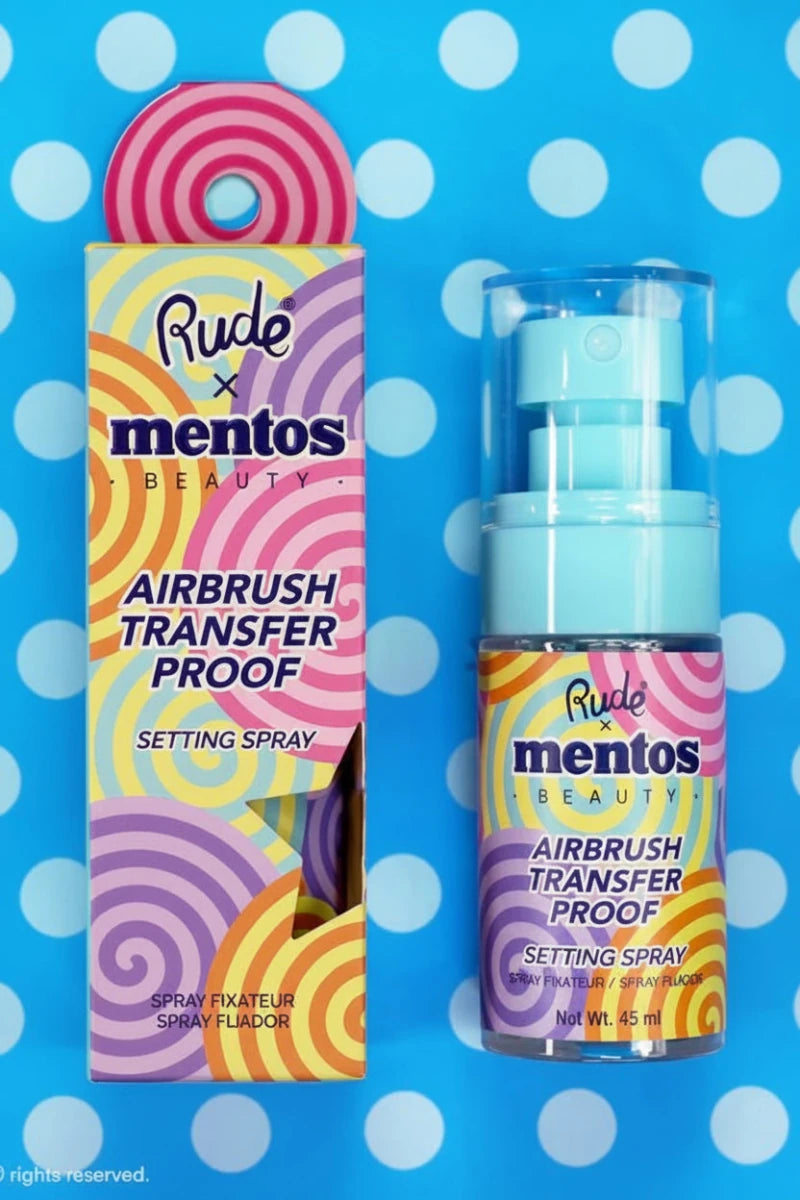 Shop Rude Cosmetics Rude Cosmetics Mentos Airbrush Transfer Proof Setting Spray Eyeshadow for women – premium loungewear and festival fashion at Spoiled Brat