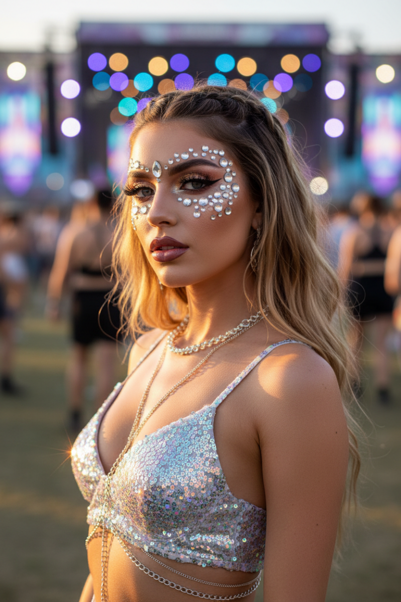 Shop Rude Cosmetics Rude Cosmetics Such A Gem Face & Body Jewels Face Tattoo for women – premium loungewear and festival fashion at Spoiled Brat