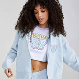 Shop Samii Ryan Samii Ryan Baby Zip Up Hoodie Hoodie for women – premium loungewear and festival fashion at Spoiled Brat