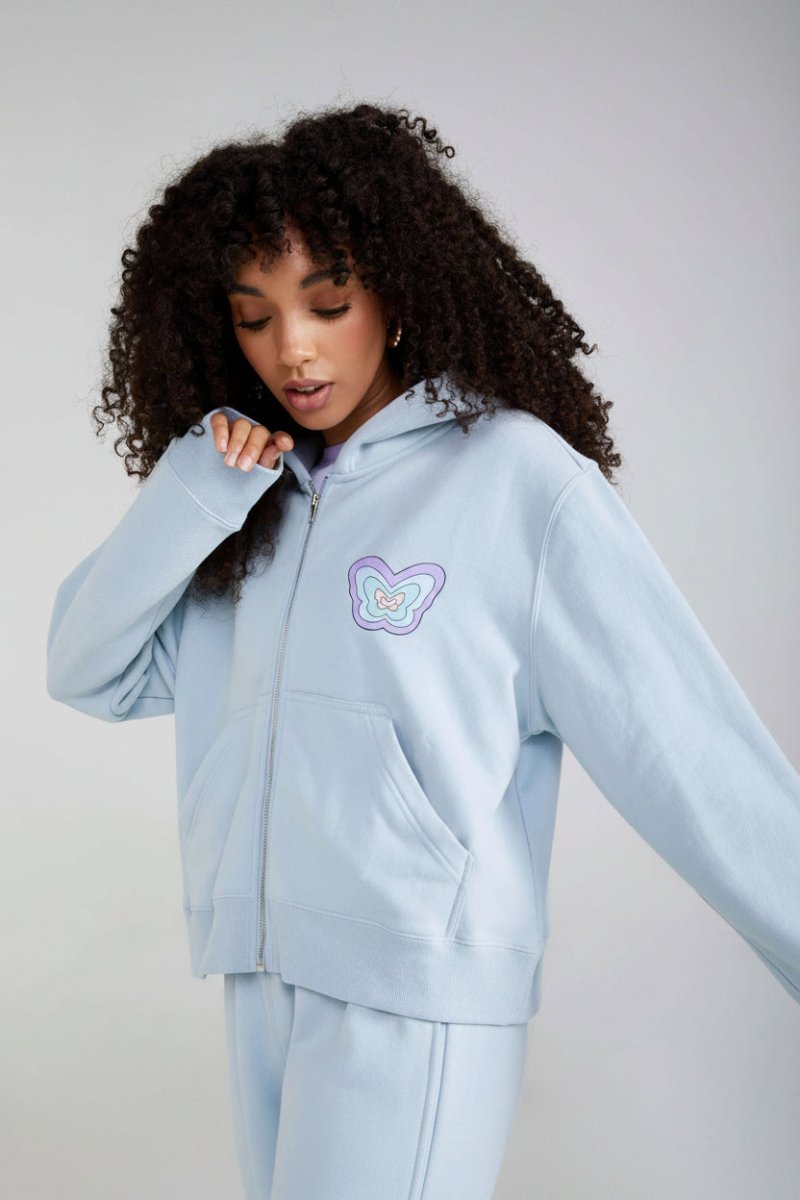 Shop Samii Ryan Samii Ryan Baby Zip Up Hoodie Hoodie for women – premium loungewear and festival fashion at Spoiled Brat