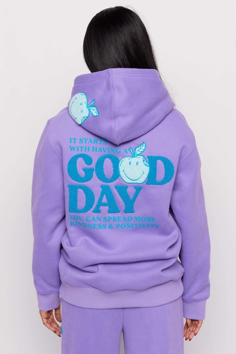 Shop Samii Ryan Samii Ryan Good Day Smileyworld Hoodie Hoodie for women – premium loungewear and festival fashion at Spoiled Brat