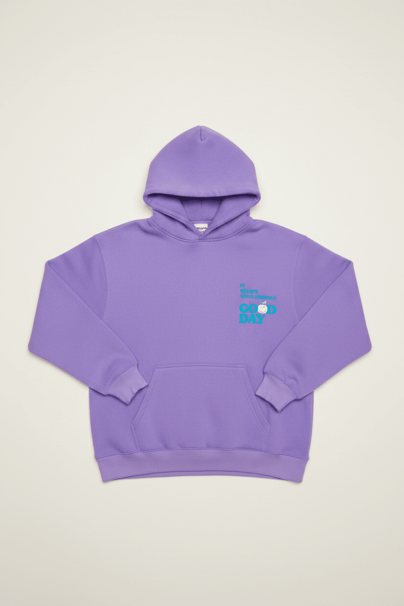 Shop Samii Ryan Samii Ryan Good Day Smileyworld Hoodie Hoodie for women – premium loungewear and festival fashion at Spoiled Brat