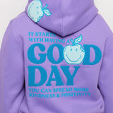 Shop Samii Ryan Samii Ryan Good Day Smileyworld Hoodie Hoodie for women – premium loungewear and festival fashion at Spoiled Brat