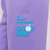 Shop Samii Ryan Samii Ryan Good Day SmileyWorld Sweatpants Sweatpants for women – premium loungewear and festival fashion at Spoiled Brat