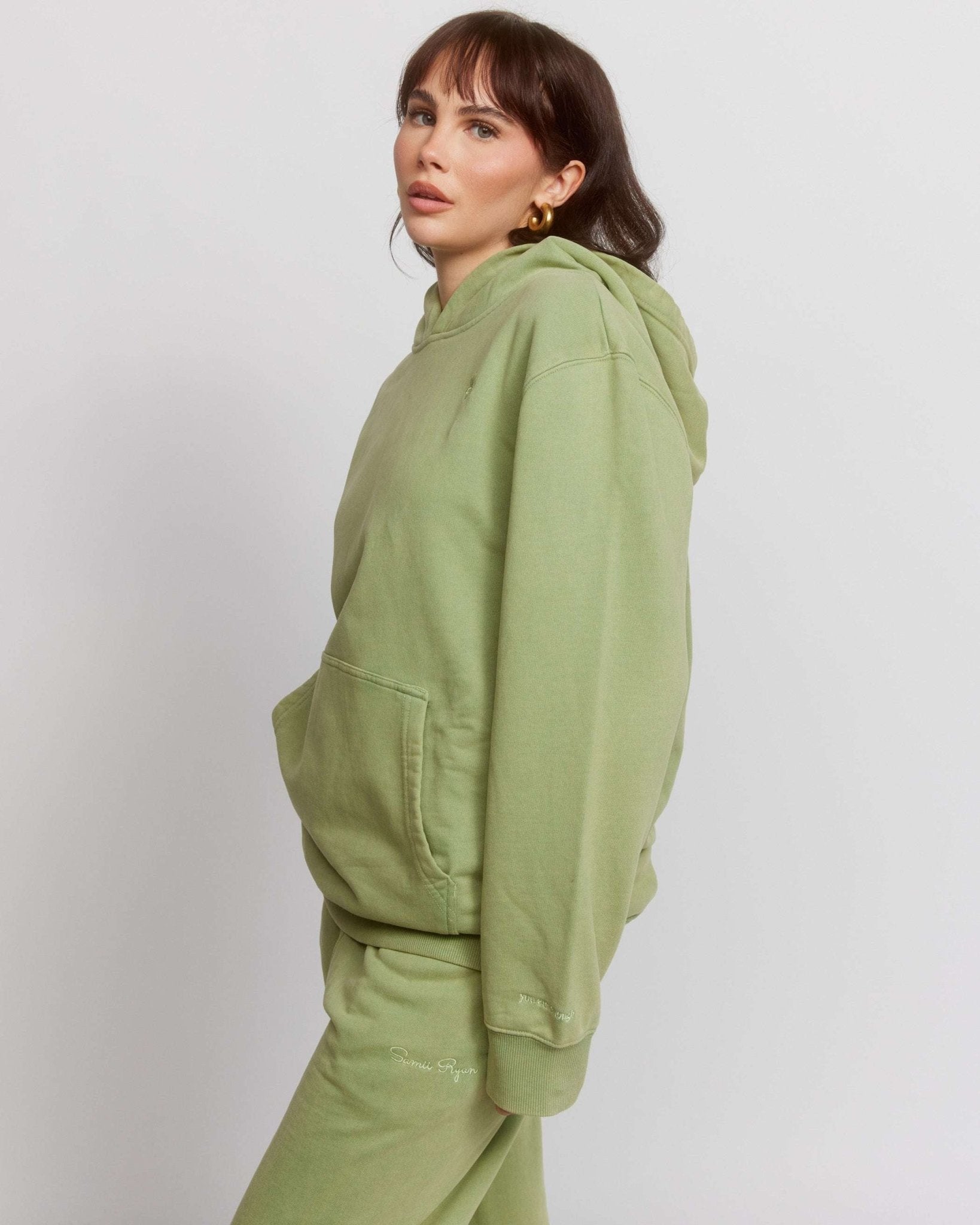 Samii Ryan Olive Hoodie - Spoiled Brat