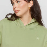 Shop Samii Ryan Samii Ryan Olive Hoodie Hooded Sweatshirt for women – premium loungewear and festival fashion at Spoiled Brat