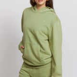Shop Samii Ryan Samii Ryan Olive Hoodie Hooded Sweatshirt for women – premium loungewear and festival fashion at Spoiled Brat