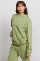 Shop Samii Ryan Samii Ryan Olive Hoodie Hooded Sweatshirt for women – premium loungewear and festival fashion at Spoiled Brat