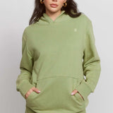 Shop Samii Ryan Samii Ryan Olive Hoodie Hooded Sweatshirt for women – premium loungewear and festival fashion at Spoiled Brat