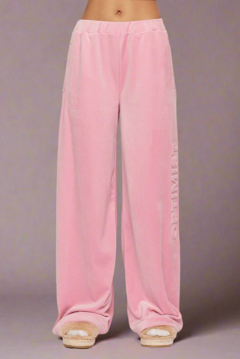 Shop Samii Ryan Samii Ryan Optimist Velour Sweatpants Sweatpants for women – premium loungewear and festival fashion at Spoiled Brat