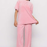 Shop Samii Ryan Samii Ryan Optimist Velour Sweatpants Sweatpants for women – premium loungewear and festival fashion at Spoiled Brat