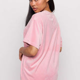 Shop Samii Ryan Samii Ryan Optimist Velour T-Shirt T-Shirts for women – premium loungewear and festival fashion at Spoiled Brat