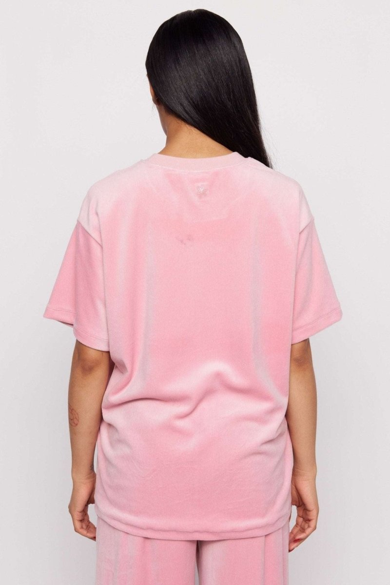 Shop Samii Ryan Samii Ryan Optimist Velour T-Shirt T-Shirts for women – premium loungewear and festival fashion at Spoiled Brat