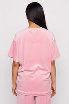 Shop Samii Ryan Samii Ryan Optimist Velour T-Shirt T-Shirts for women – premium loungewear and festival fashion at Spoiled Brat