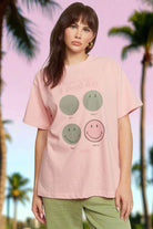 Shop Samii Ryan Samii Ryan Smiley® Good Day Oversized Tee T-Shirts for women – premium loungewear and festival fashion at Spoiled Brat