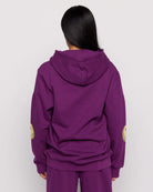Shop Samii Ryan Samii Ryan Smiley® Purple Oversized Hoodie Hooded Sweatshirt for women – premium loungewear and festival fashion at Spoiled Brat