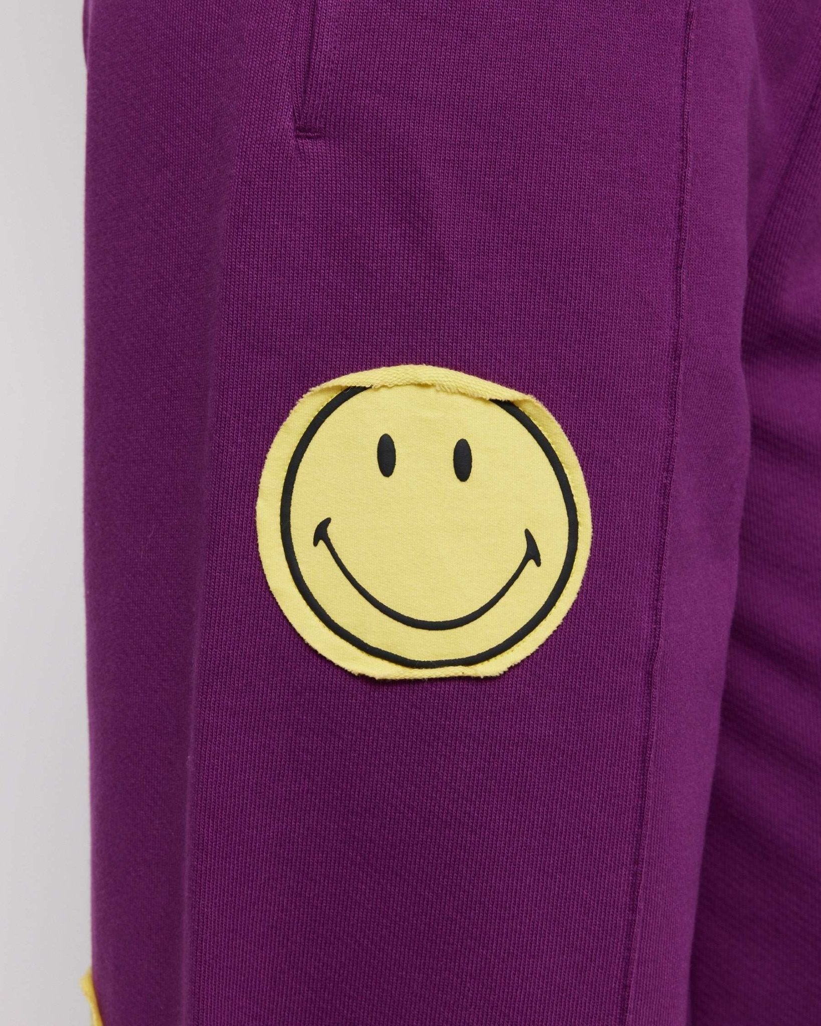 Shop Samii Ryan Samii Ryan Smiley® Straight Leg Purple Jogger Pants Jogger Bottoms for women – premium loungewear and festival fashion at Spoiled Brat