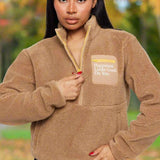 Shop Samii Ryan Samii Ryan Smiley® Sunshine Sherpa Jacket as seen on Sarah Jayne Dunn Jacket for women – premium loungewear and festival fashion at Spoiled Brat