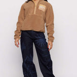 Shop Samii Ryan Samii Ryan Smiley® Sunshine Sherpa Jacket as seen on Sarah Jayne Dunn Jacket for women – premium loungewear and festival fashion at Spoiled Brat