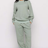 Shop Samii Ryan Samii Ryan Smiley® Thermal Crewneck Sweatshirt for women – premium loungewear and festival fashion at Spoiled Brat