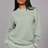 Shop Samii Ryan Samii Ryan Smiley® Thermal Crewneck Sweatshirt for women – premium loungewear and festival fashion at Spoiled Brat