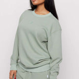 Shop Samii Ryan Samii Ryan Smiley® Thermal Crewneck Sweatshirt for women – premium loungewear and festival fashion at Spoiled Brat