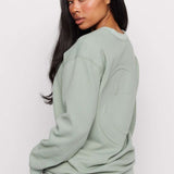 Shop Samii Ryan Samii Ryan Smiley® Thermal Crewneck Sweatshirt for women – premium loungewear and festival fashion at Spoiled Brat