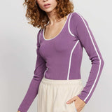 Shop Samii Ryan Samii Ryan The Royals Ribbed Bodysuit Bodysuit for women – premium loungewear and festival fashion at Spoiled Brat