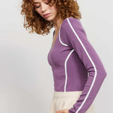 Shop Samii Ryan Samii Ryan The Royals Ribbed Bodysuit Bodysuit for women – premium loungewear and festival fashion at Spoiled Brat