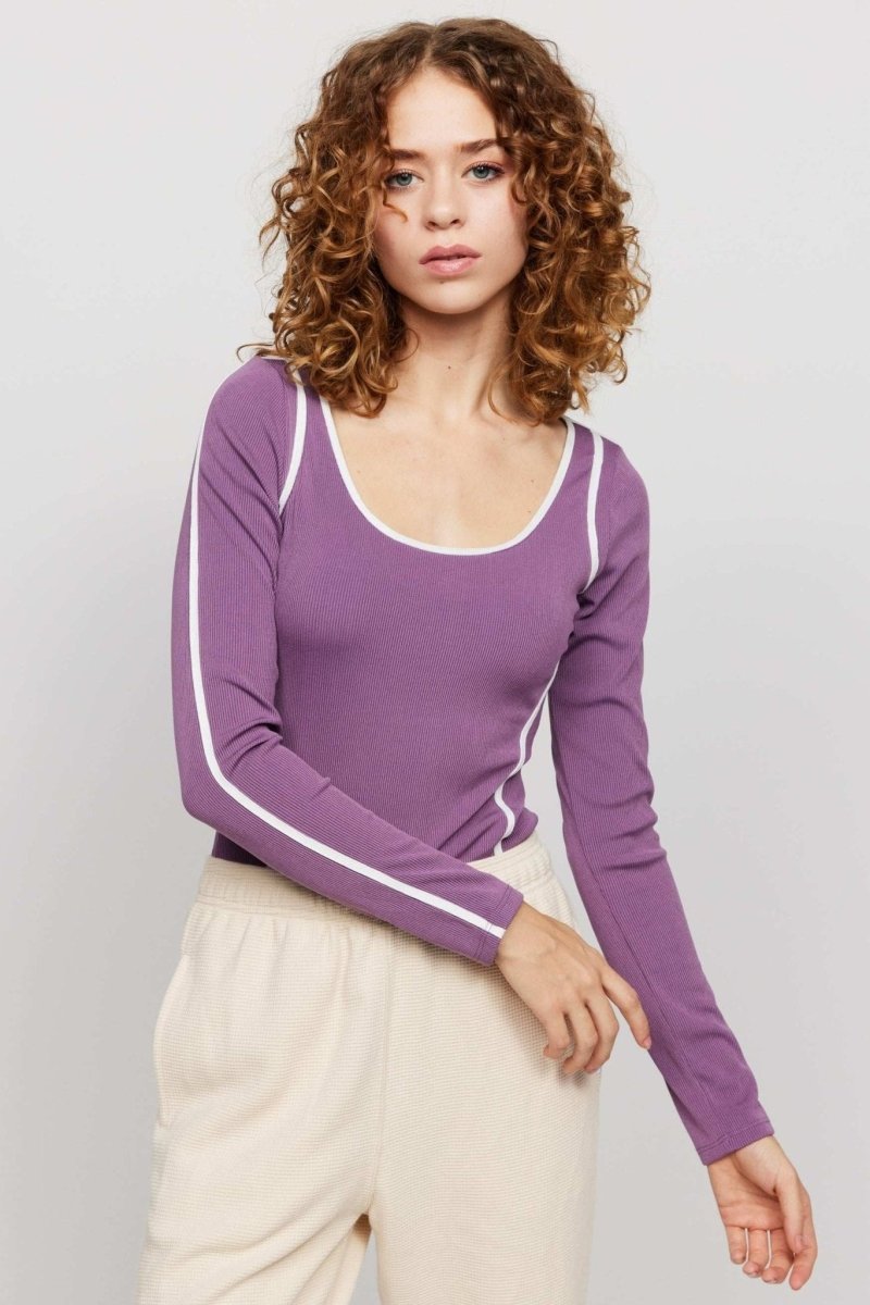 Shop Samii Ryan Samii Ryan The Royals Ribbed Bodysuit Bodysuit for women – premium loungewear and festival fashion at Spoiled Brat