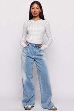 Shop Samii Ryan Samii Ryan x Smiley® Denim Jeans MOM Jeans for women – premium loungewear and festival fashion at Spoiled Brat