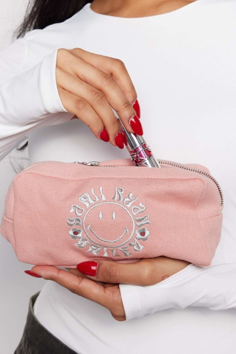 Shop Samii Ryan Samii Ryan x Smiley® Find Positivity Makeup Bag Cosmetic Case for women – premium loungewear and festival fashion at Spoiled Brat