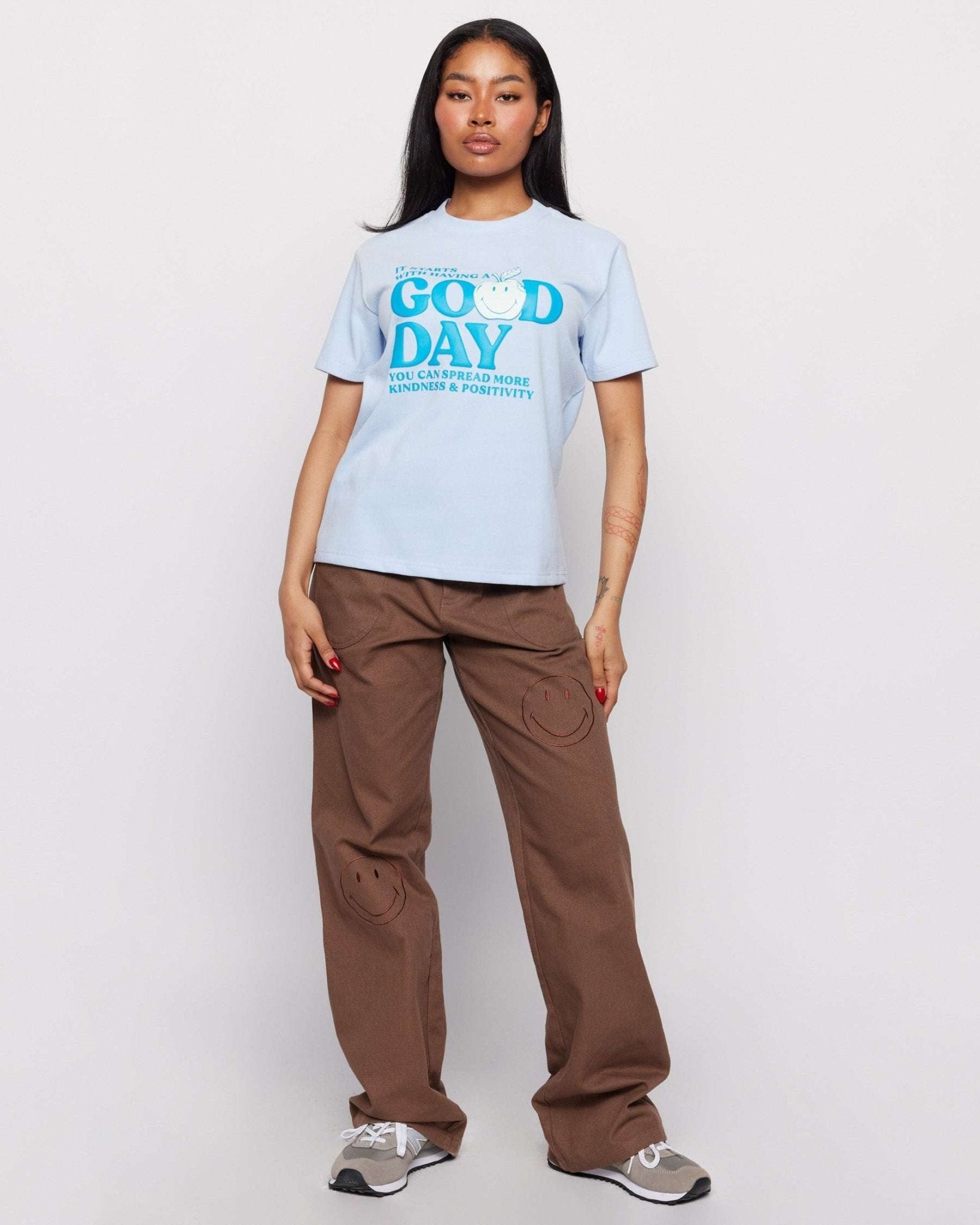 Samii Ryan x Smiley® Good Day Boxy Tee - Spoiled Brat