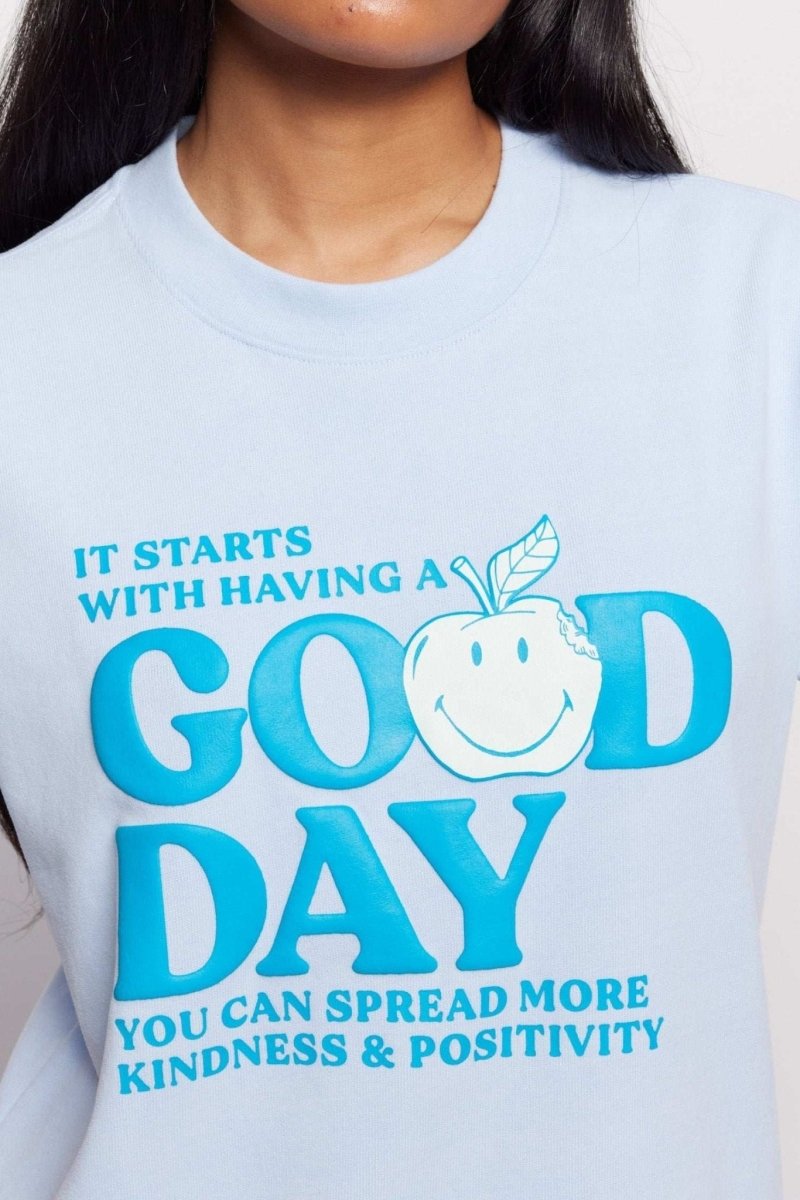 Shop Samii Ryan Samii Ryan x Smiley® Good Day Boxy Tee T-Shirt for women – premium loungewear and festival fashion at Spoiled Brat