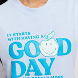 Shop Samii Ryan Samii Ryan x Smiley® Good Day Boxy Tee T-Shirt for women – premium loungewear and festival fashion at Spoiled Brat