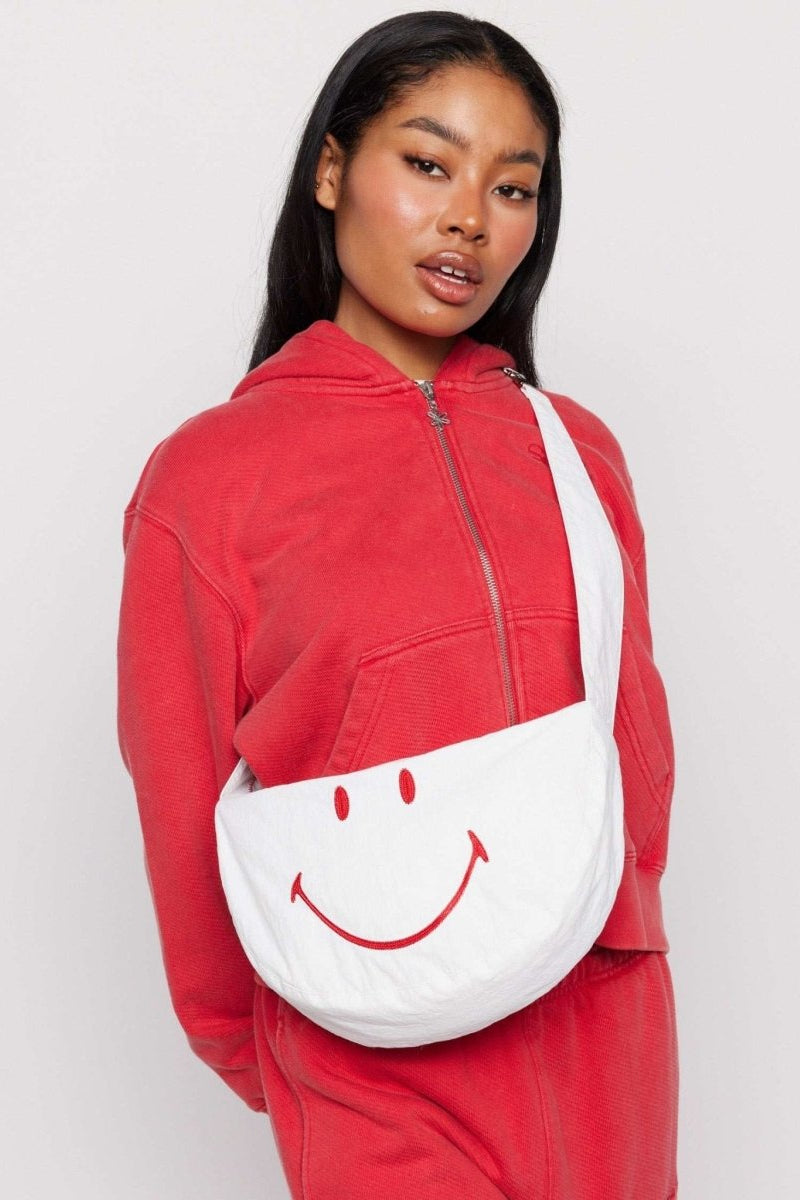 Shop Samii Ryan Samii Ryan x Smiley® Nylon Crossbody Bag Cross Body Bag for women – premium loungewear and festival fashion at Spoiled Brat