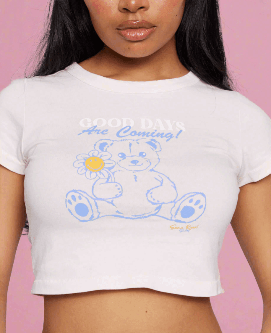 Samii Ryan x Smileyworld® Good Days Baby Tee - Spoiled Brat