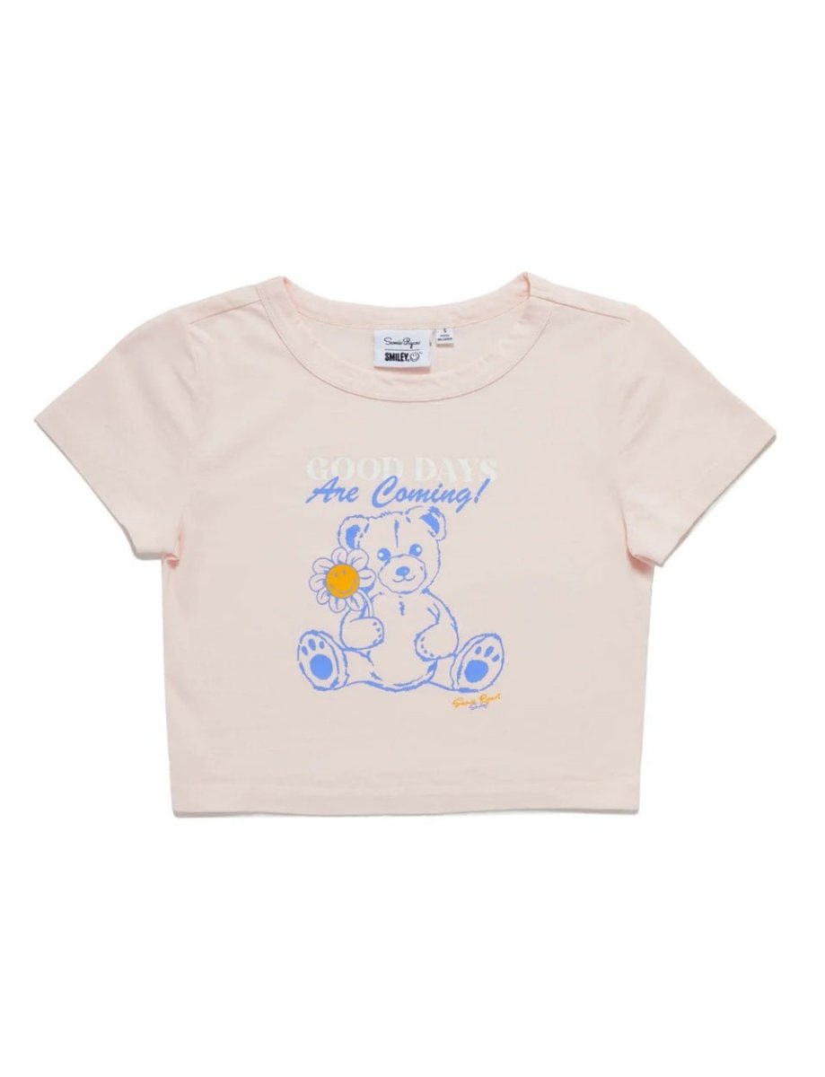 Shop Samii Ryan Samii Ryan x Smileyworld® Good Days Baby Tee T-Shirt for women – premium loungewear and festival fashion at Spoiled Brat